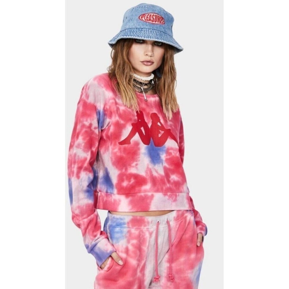 Kappa Pink Authentic Galz Tie Dye Sweatshirt